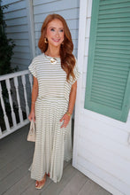 Load image into Gallery viewer, Ivy Stripe Midi Skirt Set - Green