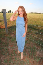 Load image into Gallery viewer, Daisy Mae Denim Midi Dress
