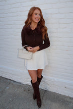 Load image into Gallery viewer, Iconic Fur Collar Knit Top-Brown