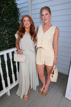 Load image into Gallery viewer, Lemon Drop Vest Top Set-Butter Yellow