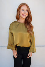 Load image into Gallery viewer, Hillary Wide Sleeve Blouse- Mustard