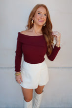 Load image into Gallery viewer, Kori Asymmetrical Sweater-Burgundy