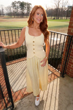 Load image into Gallery viewer, Fairway Stripe Midi Skirt-Yellow