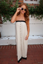 Load image into Gallery viewer, Seaside Strapless Maxi Dress - Oatmeal