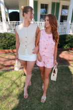 Load image into Gallery viewer, Azalea Floral Short Set- Pink