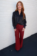 Load image into Gallery viewer, Makers Wide Leg Pants- Burgundy