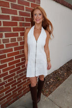 Load image into Gallery viewer, Shake It For Me Denim Dress-White