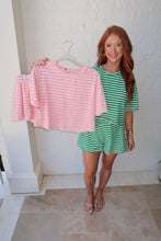 Load image into Gallery viewer, Sunny Side Stripe Set- Pink