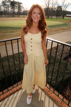 Load image into Gallery viewer, Fairway Stripe Midi Skirt-Yellow