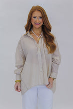 Load image into Gallery viewer, Mia Stripe Collared Button Down Top