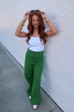 Load image into Gallery viewer, Into You High-Waist Straight Wide Pants- Green