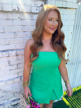 Load image into Gallery viewer, Lundi Strapless Romper- Green