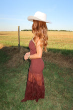 Load image into Gallery viewer, Outlaw Lace Midi Dress-Brown
