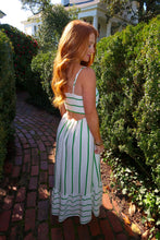 Load image into Gallery viewer, May Striped Linen Maxi Dress