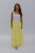 Load image into Gallery viewer, Sun To Me Eyelet Midi Skirt-Yellow
