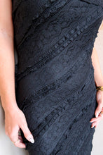 Load image into Gallery viewer, Life Of the Party Midi Dress-Black
