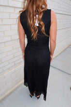 Load image into Gallery viewer, Take Time Lace Midi Dress-Black