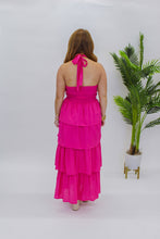Load image into Gallery viewer, Endless Time Tiered Midi Dress-Magenta