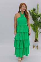 Load image into Gallery viewer, Endless Time Tiered Midi Dress-Green
