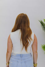 Load image into Gallery viewer, Karrie Sleeveless Mock Neck Top- Cream