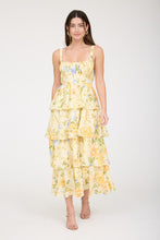 Load image into Gallery viewer, Fresh Bloom Floral Midi Dress-Yellow
