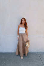 Load image into Gallery viewer, Ashton Colorblock Strapless Maxi Dress