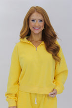 Load image into Gallery viewer, Sunny Pullover Terry Sweatshirt-Yellow