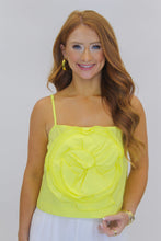 Load image into Gallery viewer, Rosette  Cami Top-Yellow