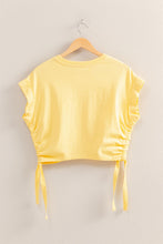 Load image into Gallery viewer, Florida Side Tie Top-Yellow