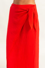 Load image into Gallery viewer, Cabo Woven Maxi Skirt-Red