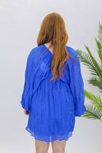 Load image into Gallery viewer, Royal Puff Sleeve Dress