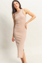 Load image into Gallery viewer, Beach Town Ribbed Striped Dress