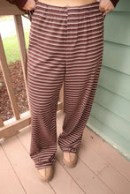 Load image into Gallery viewer, Fireside Striped Pants Set-Brown