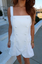 Load image into Gallery viewer, Impress Me Button Up Romper-White