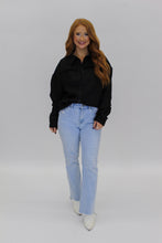 Load image into Gallery viewer, Layton Chic Fray Detail Shacket- Black