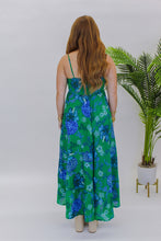Load image into Gallery viewer, Remi Floral Midi Dress-Green Blue