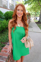 Load image into Gallery viewer, Cancun Strapless Mini Dress-Green