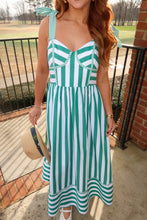 Load image into Gallery viewer, Caddie Striped Midi Dress