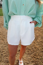 Load image into Gallery viewer, Classic High Waist Shorts-White