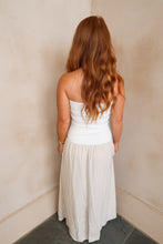 Load image into Gallery viewer, Hazel Strapless Midi Dress-Nautral