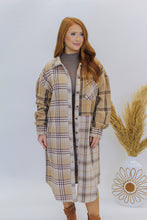 Load image into Gallery viewer, Find Me Plaid Midi Shacket