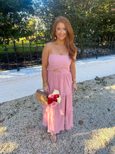 Load image into Gallery viewer, Lala Tube Midi Dress-Blush