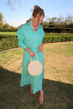 Load image into Gallery viewer, Clubhouse Striped Button Up- Green