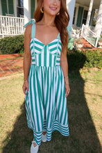Load image into Gallery viewer, Caddie Striped Midi Dress