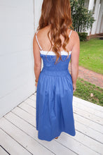 Load image into Gallery viewer, Once In a Lifetime Midi Dress-Blue