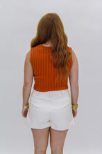 Load image into Gallery viewer, For the Win Sleeveless Knit Top- Burnt Orange