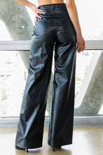 Load image into Gallery viewer, Leather Wide Leg Pants