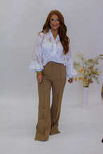 Load image into Gallery viewer, Work Mode Slit Dress Pants- Khaki