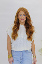 Load image into Gallery viewer, Penny Cable Knit Sweater- Cream