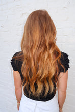 Load image into Gallery viewer, Alma Flutter Sleeve Top-Black